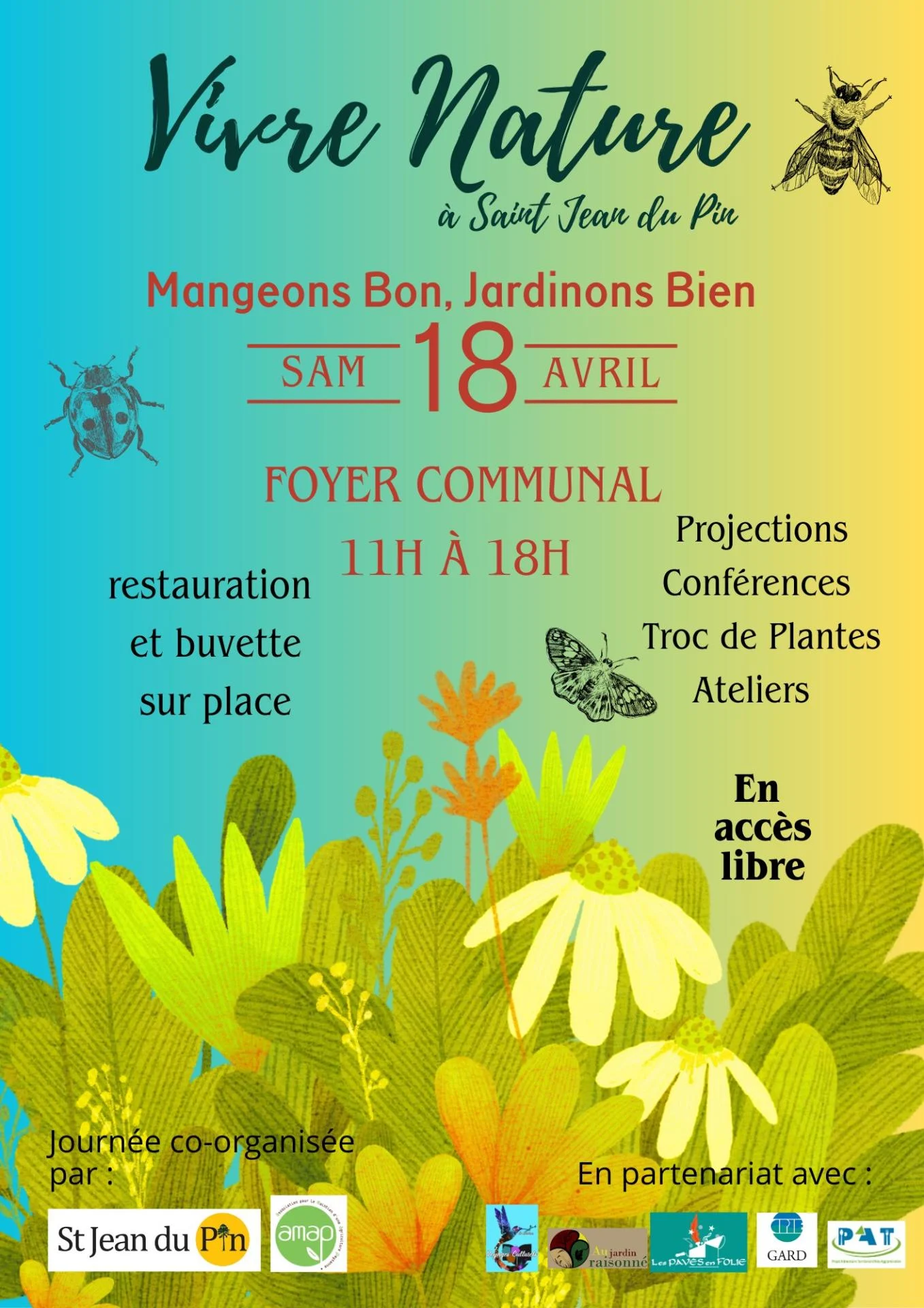 Affiche 2026 vivre nature