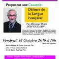 Affiche biblio 18 10 2019