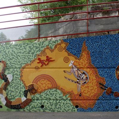 Grande mosaïque de l'école